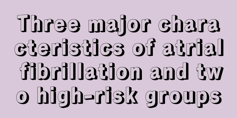 Three major characteristics of atrial fibrillation and two high-risk groups