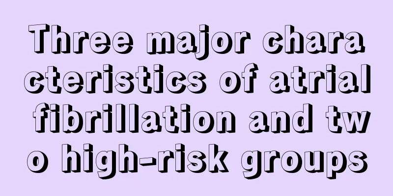 Three major characteristics of atrial fibrillation and two high-risk groups