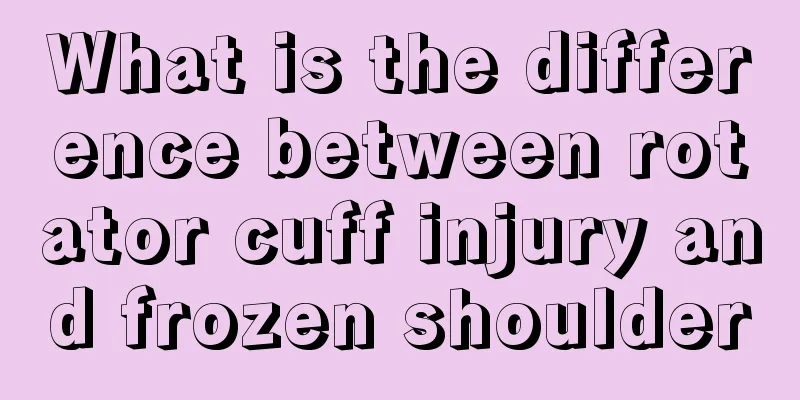 What is the difference between rotator cuff injury and frozen shoulder