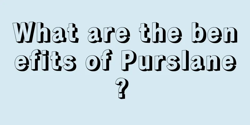 What are the benefits of Purslane? 