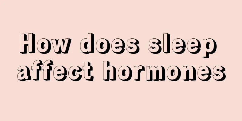 How does sleep affect hormones