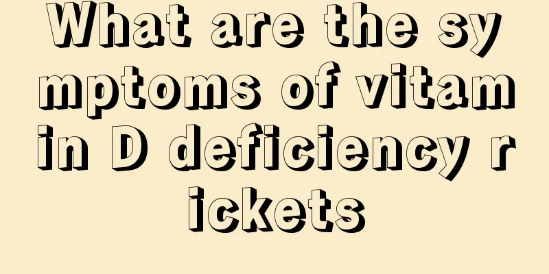 What are the symptoms of vitamin D deficiency rickets
