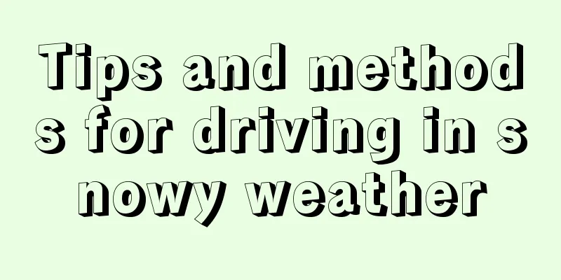 Tips and methods for driving in snowy weather