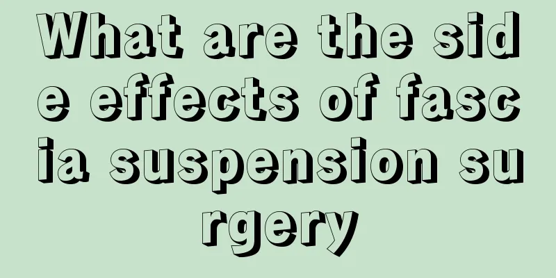 What are the side effects of fascia suspension surgery
