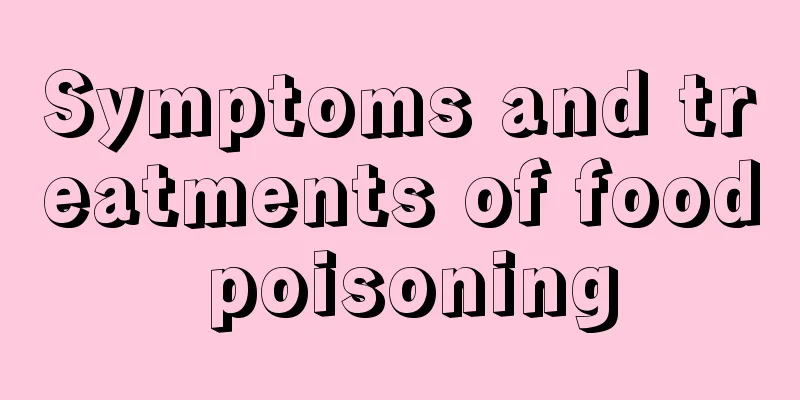 Symptoms and treatments of food poisoning