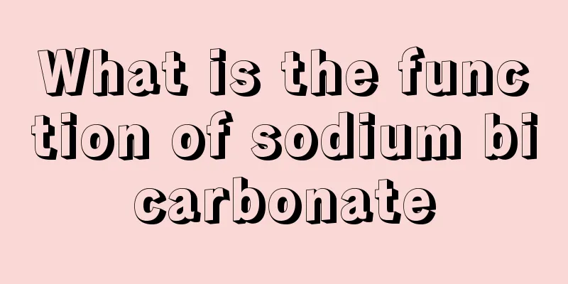 What is the function of sodium bicarbonate