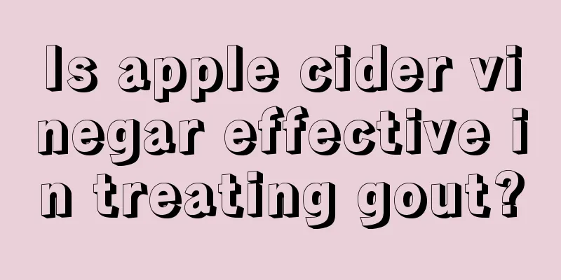 Is apple cider vinegar effective in treating gout?