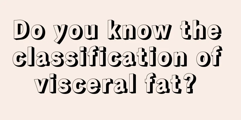 Do you know the classification of visceral fat? 