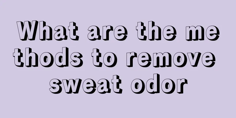 What are the methods to remove sweat odor
