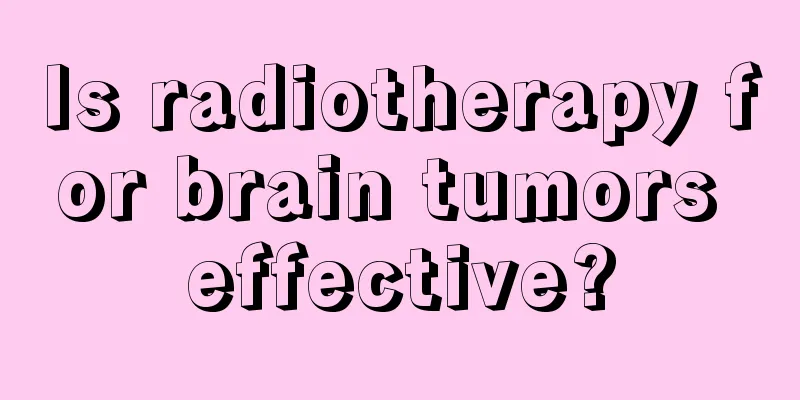 Is radiotherapy for brain tumors effective?