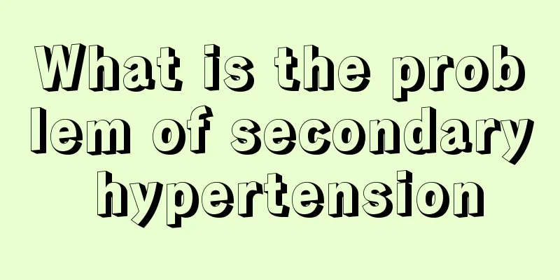 What is the problem of secondary hypertension