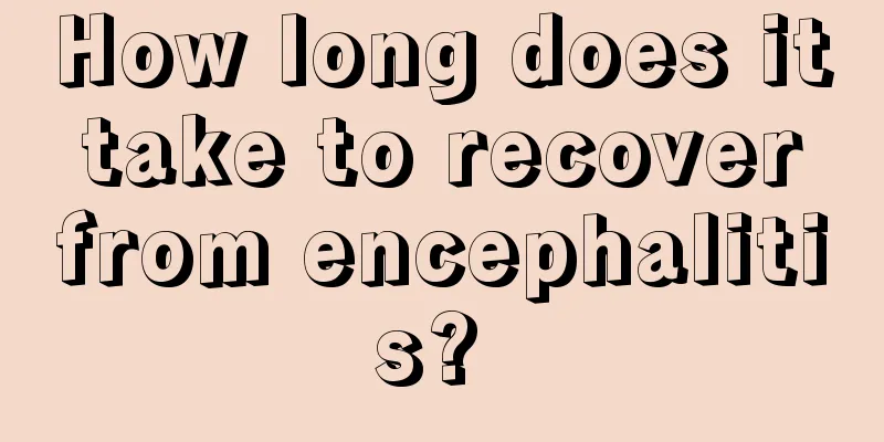How long does it take to recover from encephalitis? 
