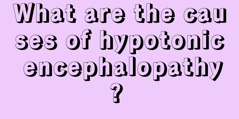 What are the causes of hypotonic encephalopathy? 