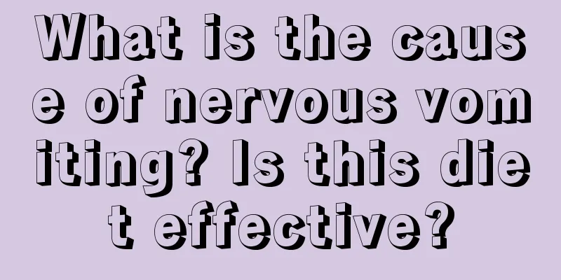 What is the cause of nervous vomiting? Is this diet effective?