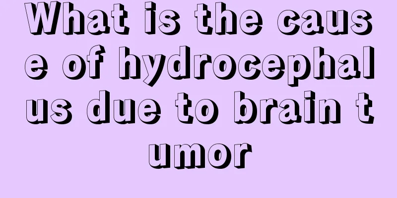 What is the cause of hydrocephalus due to brain tumor