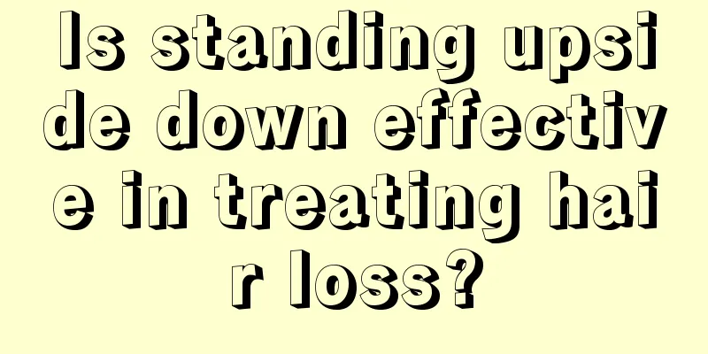 Is standing upside down effective in treating hair loss?