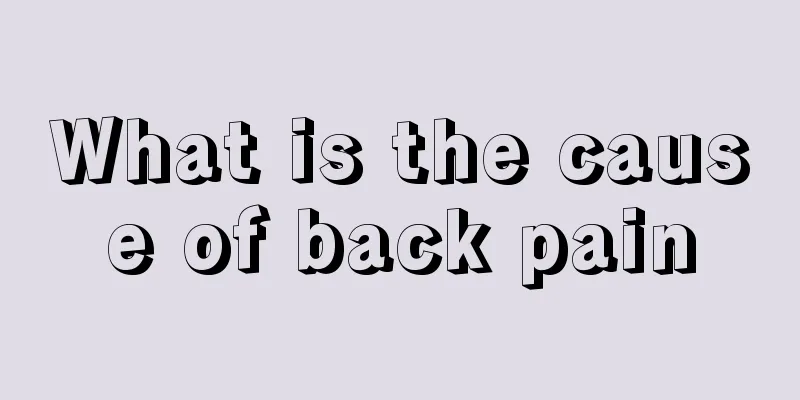 What is the cause of back pain