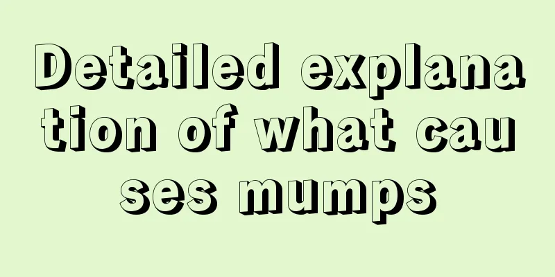 Detailed explanation of what causes mumps