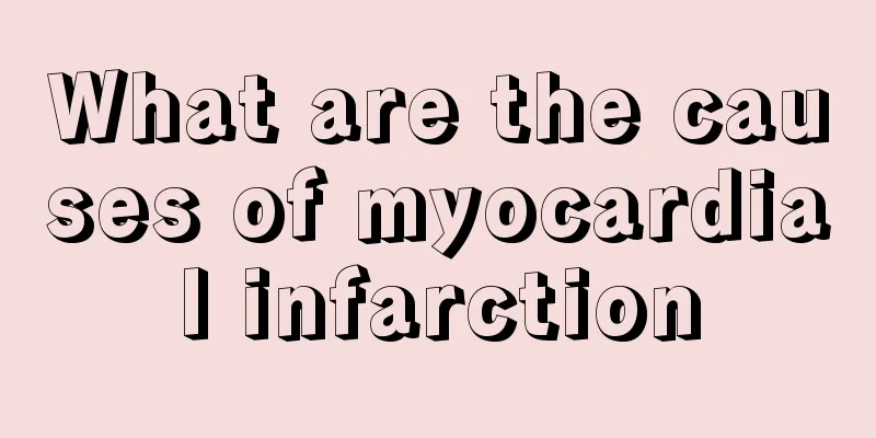 What are the causes of myocardial infarction