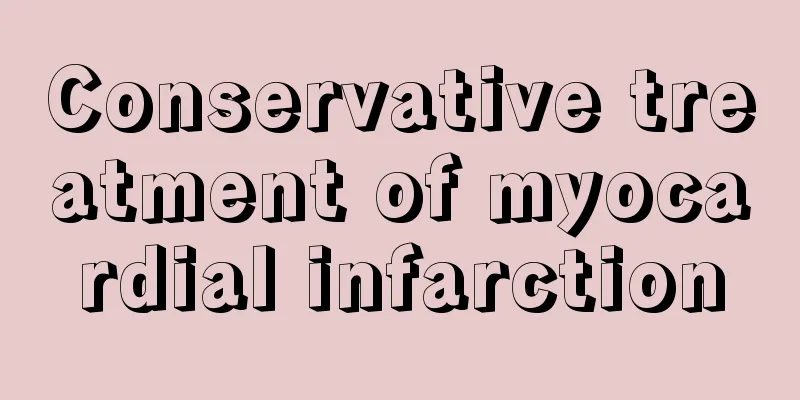 Conservative treatment of myocardial infarction