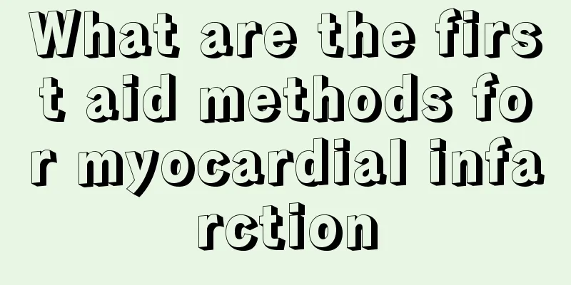 What are the first aid methods for myocardial infarction