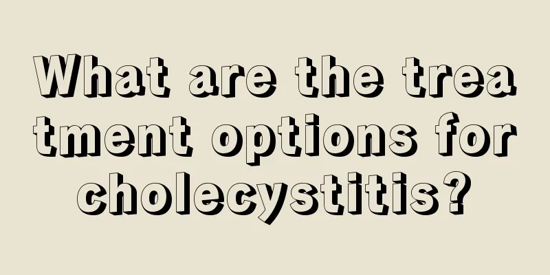 What are the treatment options for cholecystitis? 