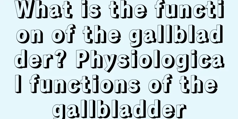What is the function of the gallbladder? Physiological functions of the gallbladder