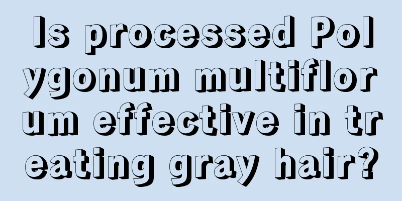 Is processed Polygonum multiflorum effective in treating gray hair?