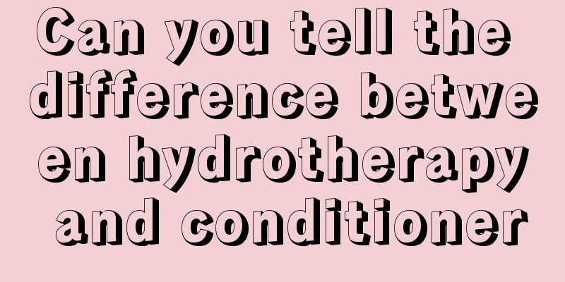 Can you tell the difference between hydrotherapy and conditioner