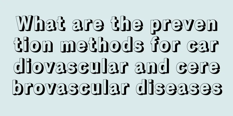 What are the prevention methods for cardiovascular and cerebrovascular diseases