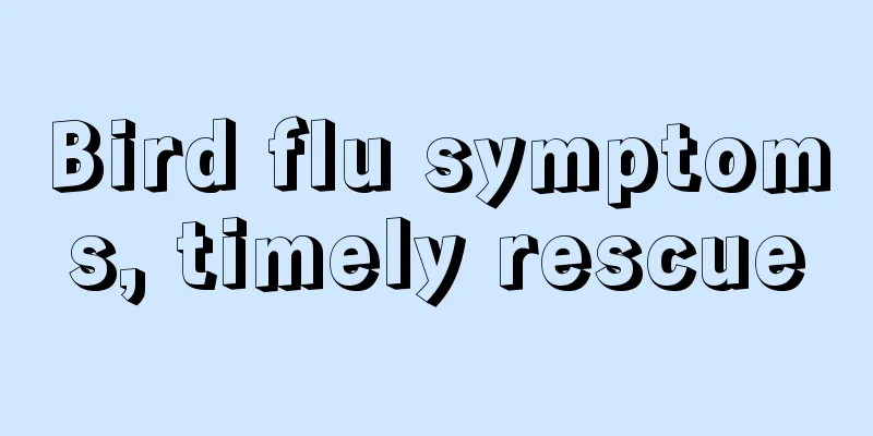 Bird flu symptoms, timely rescue