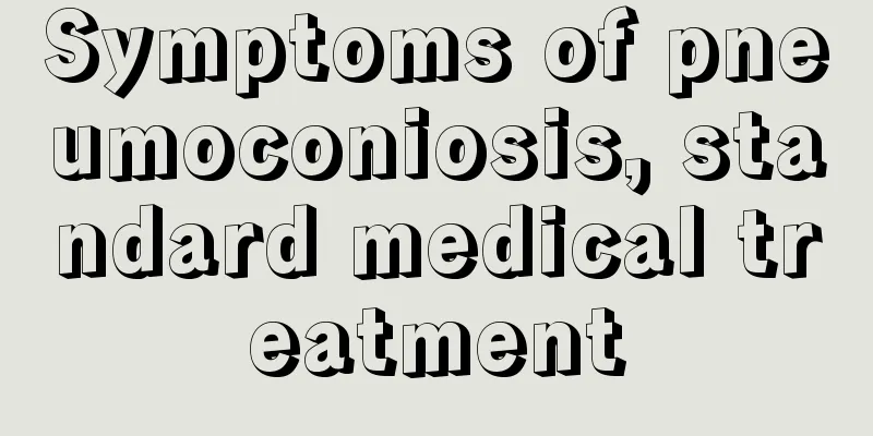 Symptoms of pneumoconiosis, standard medical treatment