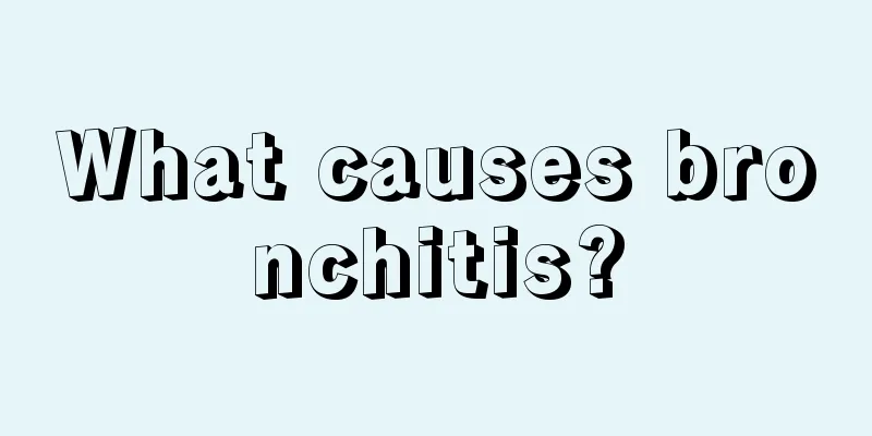 What causes bronchitis?