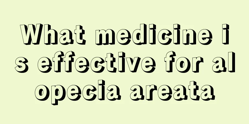 What medicine is effective for alopecia areata