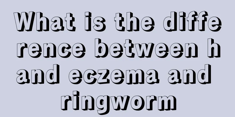 What is the difference between hand eczema and ringworm
