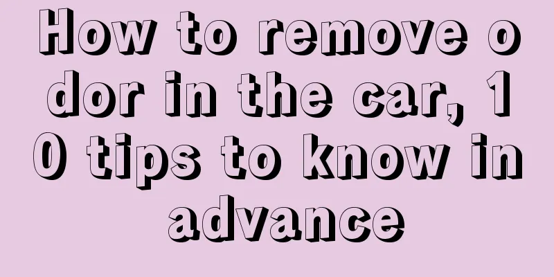 How to remove odor in the car, 10 tips to know in advance