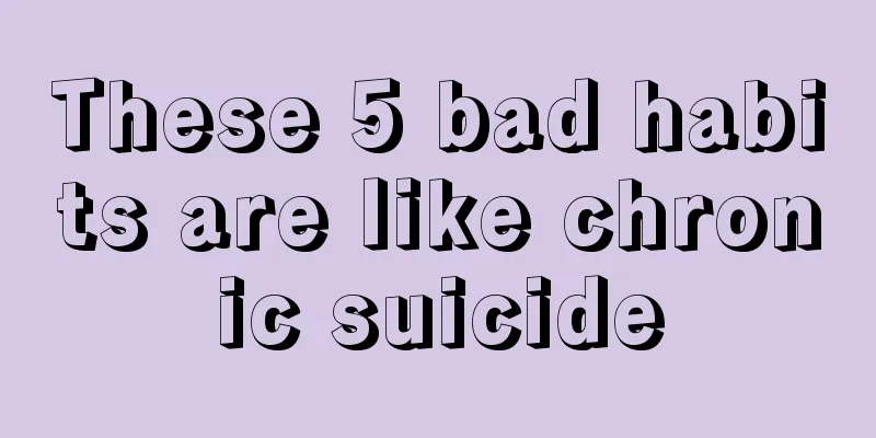 These 5 bad habits are like chronic suicide