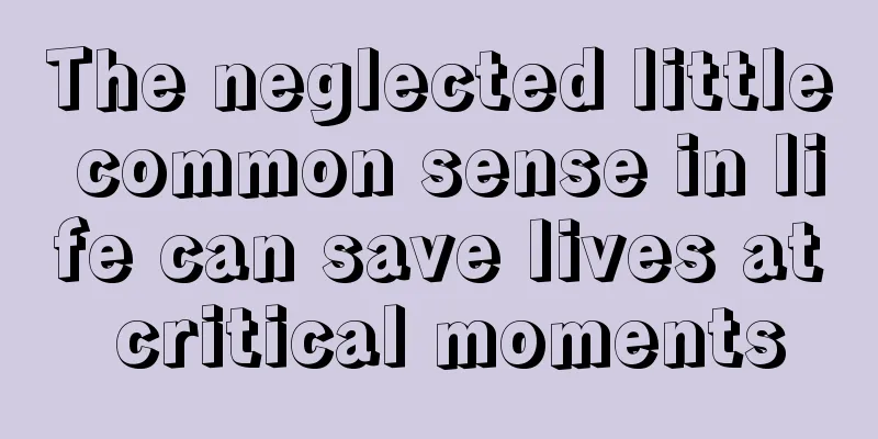 The neglected little common sense in life can save lives at critical moments