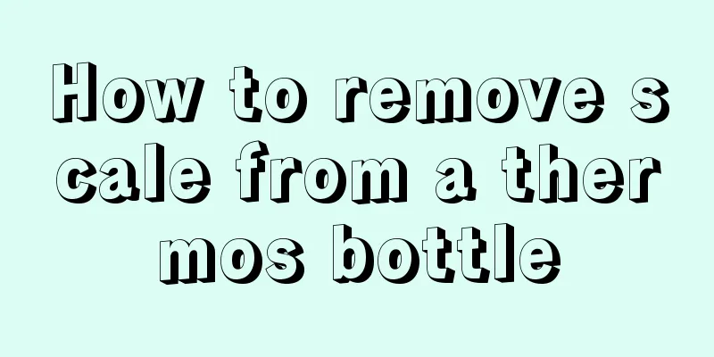 How to remove scale from a thermos bottle