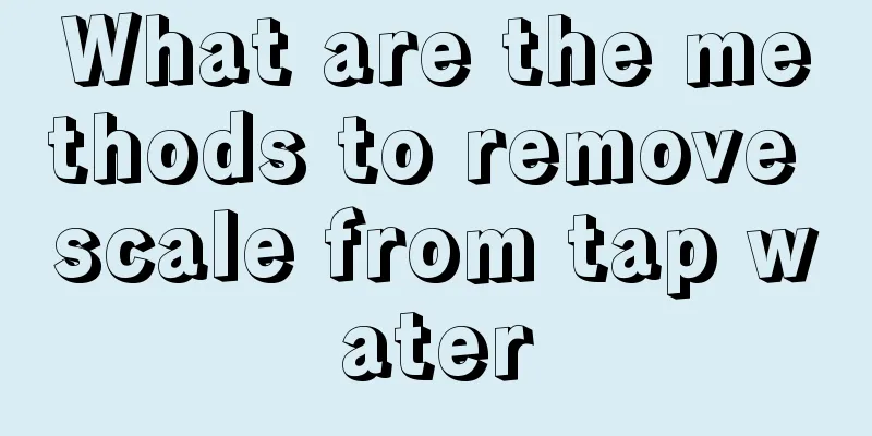 What are the methods to remove scale from tap water