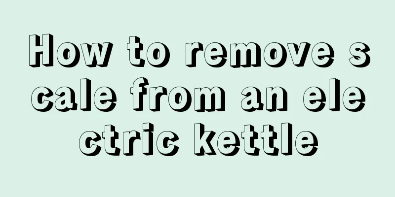How to remove scale from an electric kettle