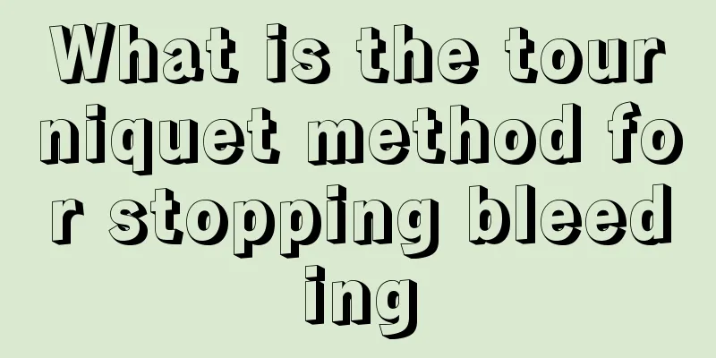 What is the tourniquet method for stopping bleeding