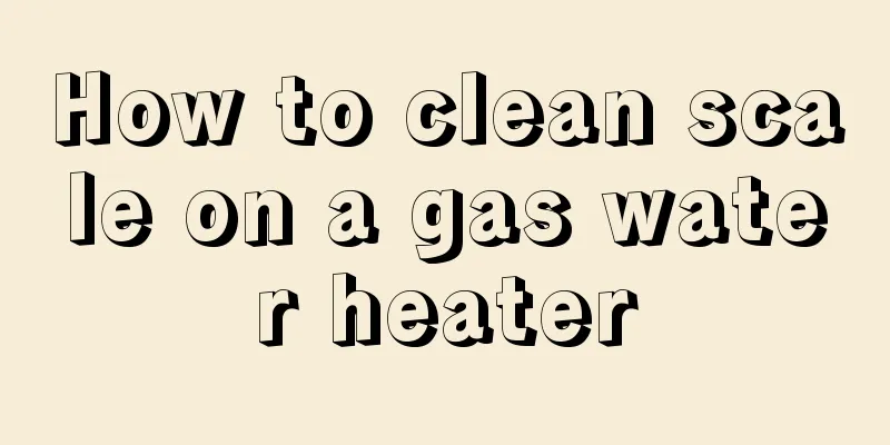 How to clean scale on a gas water heater