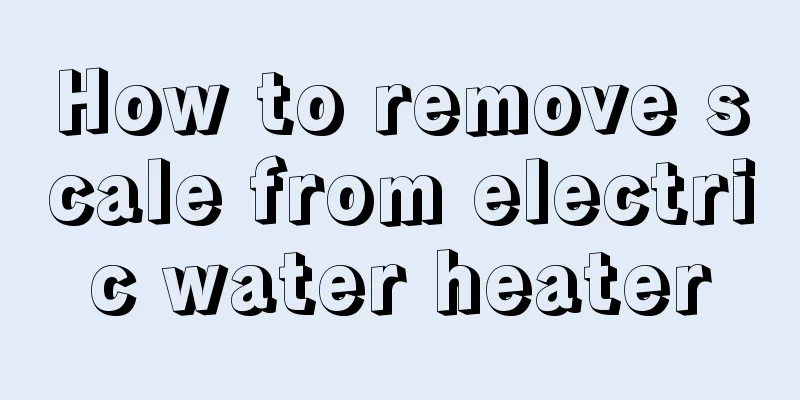 How to remove scale from electric water heater