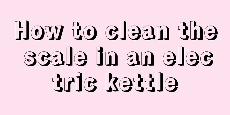 How to clean the scale in an electric kettle
