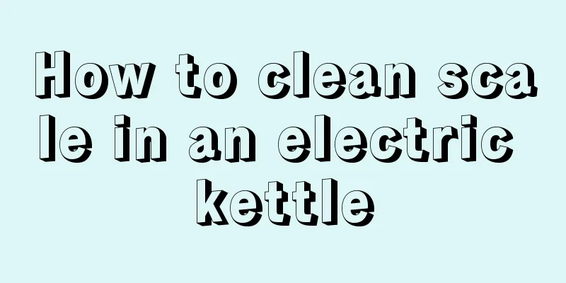 How to clean scale in an electric kettle