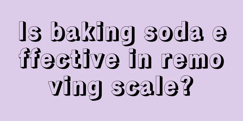 Is baking soda effective in removing scale?