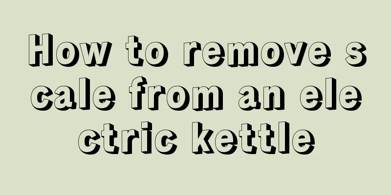 How to remove scale from an electric kettle