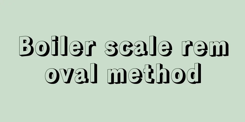 Boiler scale removal method