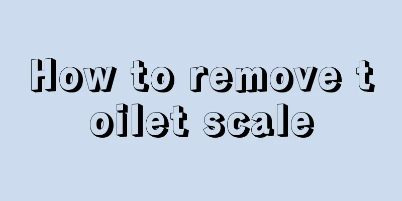 How to remove toilet scale